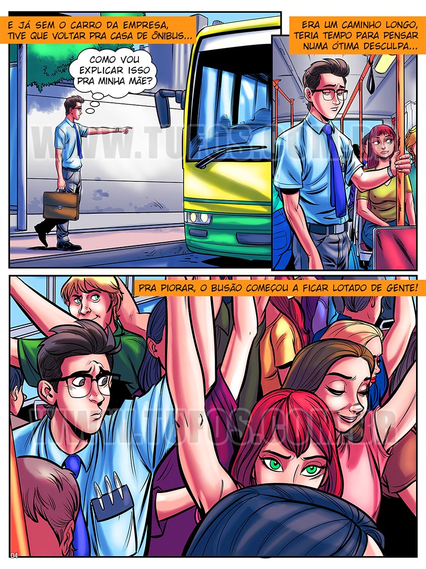 O Nerd Comedor - Encoxando no busão lotado - 04