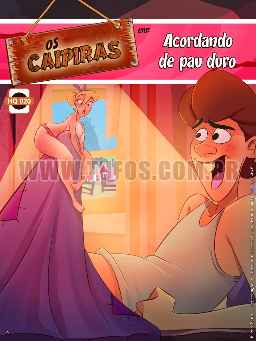Os Caipiras - Acordando de pau duro - 01
