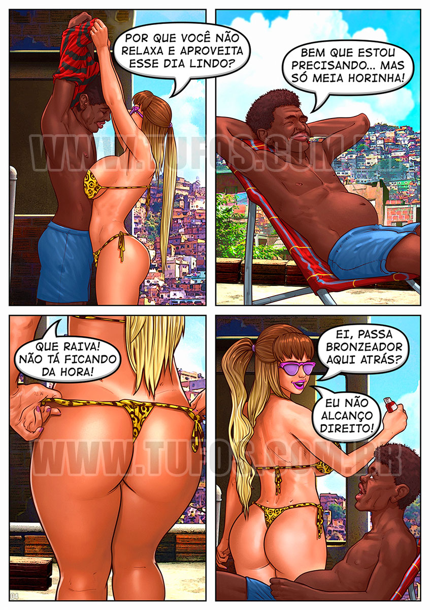 Os Favelas - Tomando sol na laje - 04