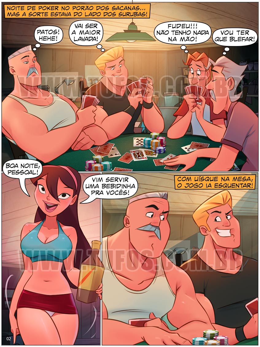 Família Sacana - Gang Bang na mesa de poker - 02