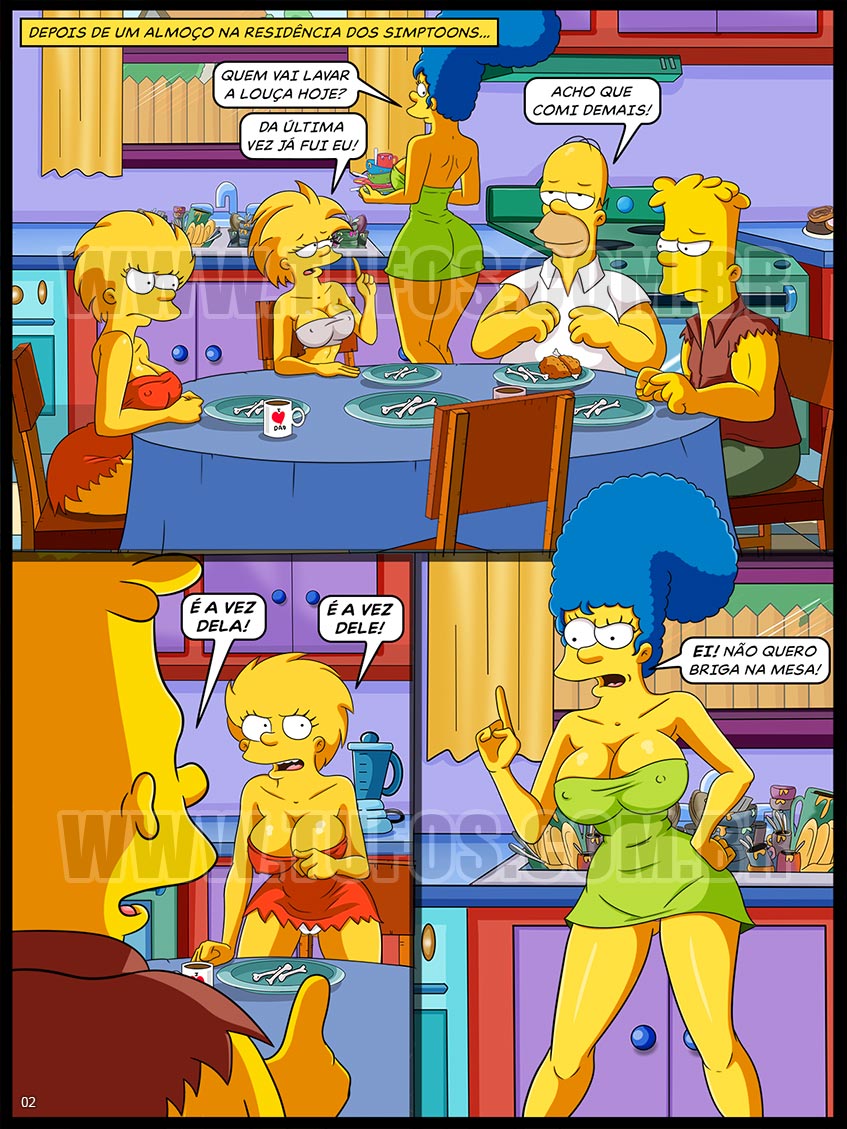 Os Simptoons - Jogando damas - 02