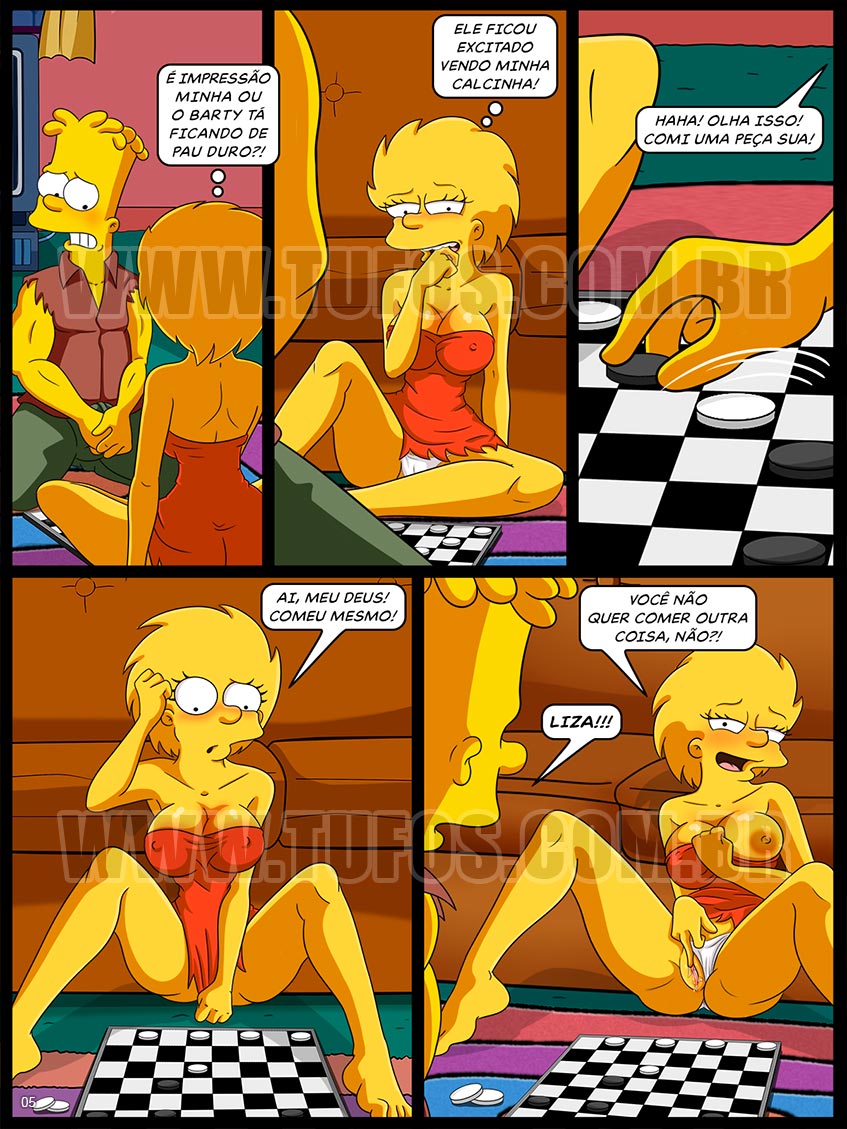 Os Simptoons - Jogando damas - 05