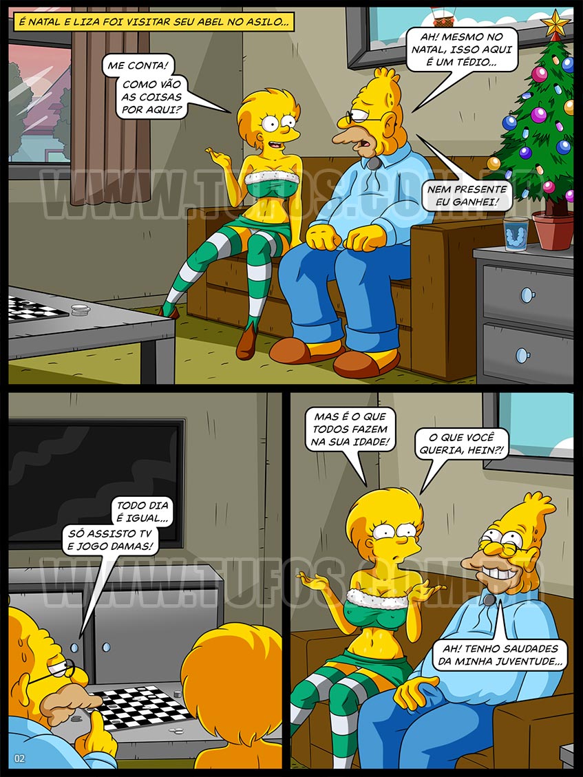 Os Simptoons - Natal no asilo - 02