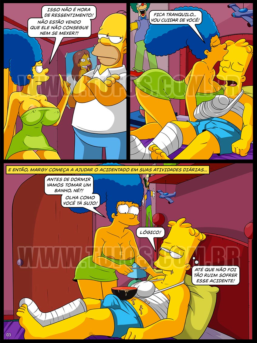 Os Simptoons - Cuidando do acidentado - 03