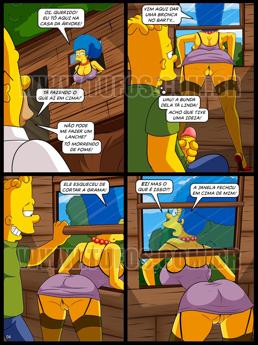 Os Simptoons - Trepando na casa da árvore - 04