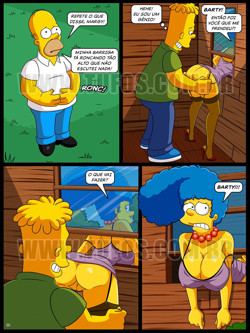 Os Simptoons - Trepando na casa da árvore - 05