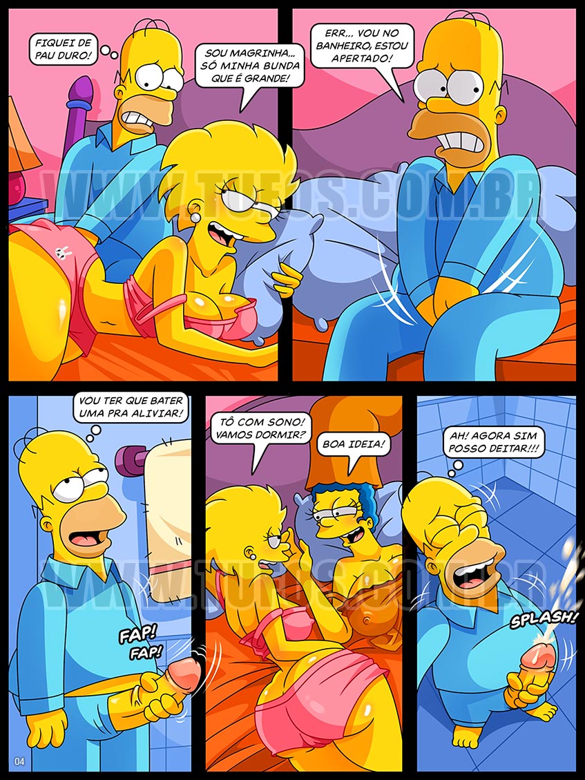 Os Simptoons - Dormindo no quarto do casal - 04