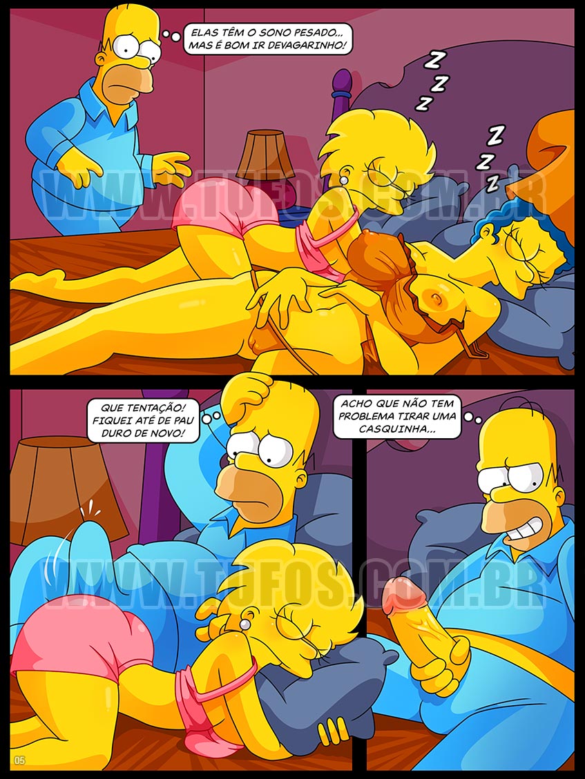 Os Simptoons - Dormindo no quarto do casal - 05