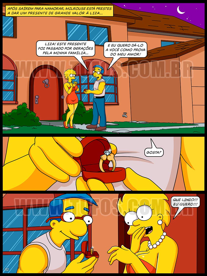 Os Simptoons - O valioso anel de diamantes - 02