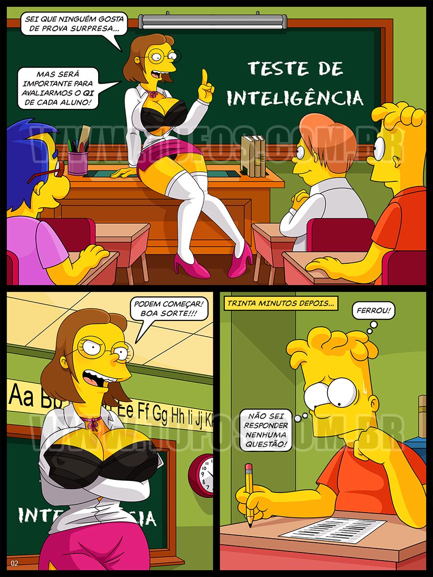 Os Simptoons - Teste de inteligência - 02
