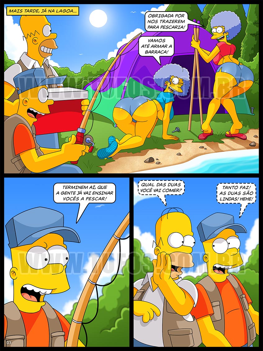 Os Simptoons - Putaria na pescaria - 03