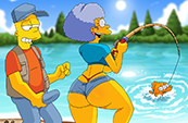 Parece lorota de pescador, mas não é! Barty e Hommer vão fisgar duas gostosonas na pescaria!